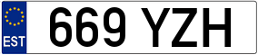 Trailer License Plate